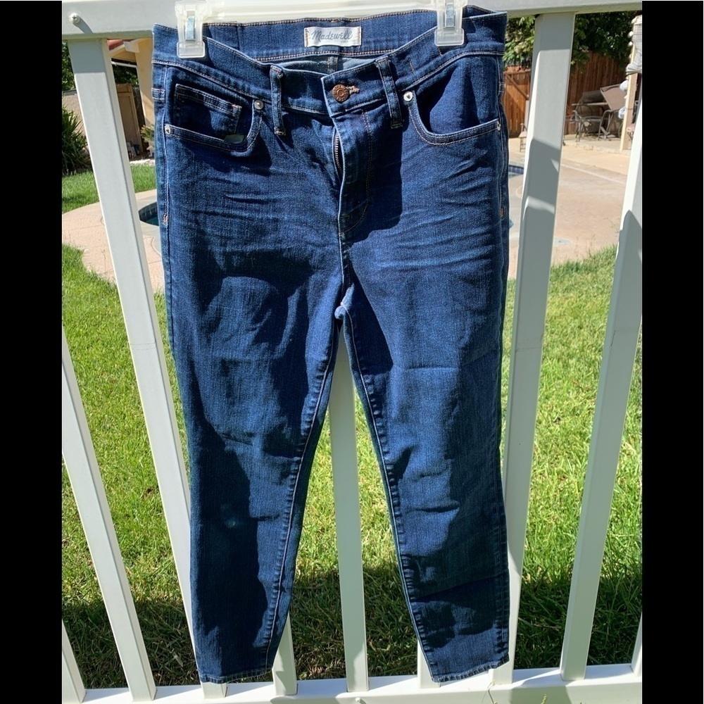 Madewell high riser skinny denim jeans